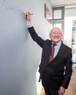 Irish President signs the ILS wall